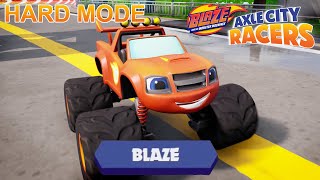 Blaze And The Monster Machines Axle City Racers - Blaze Gameplay Hard Mode
