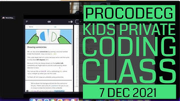ProCodeCG Kids Private Coding Class - Arya - 7 Dec 2021