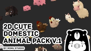 Unity3D | MiMU Studio | 2D Cute Domestic Animal Pack V.1