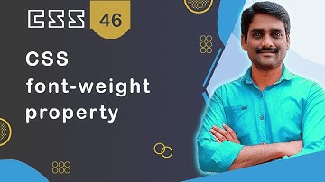 CSS font-weight Property | Make text bold - CSS Tutorial 46 🚀