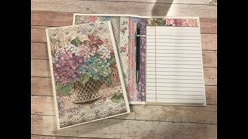 HORTENSIA NOTEBOOK TUTORIAL - BEGINNER FRIENDLY SHELLIE GEIGLE JS HOBBIES AND CRAFTS