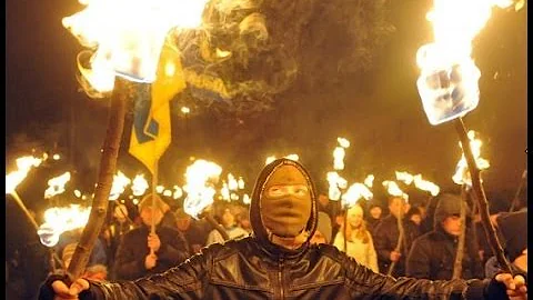 TORCH-LIT MARCH IN KIEV BY UKRAINE'S RIGHT-WING SV...