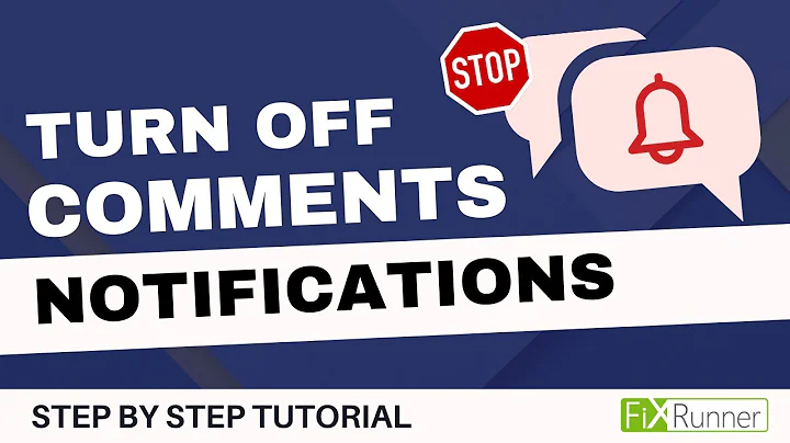 How To Turn Off Comments Notifications In WordPress