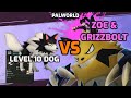 Palworld: Level 10 Dog Vs Zoe &amp; Grizzbolt | Zero Player Damage