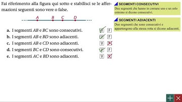 Geometria - Il piano euclideo - segmenti consecutivi e adiacenti
