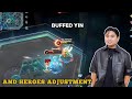 MLBB NEW UPDATE - Yin Buffed and Heroes Adjustment in MLBB - Fuego Gaming YT