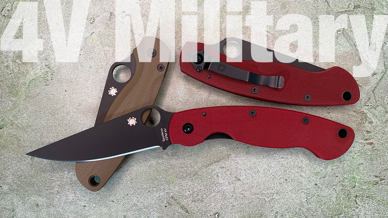 Spyderco Military in CPM4V Exclusive for St. Nick's Knives knife edc