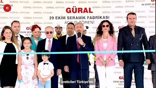 Güral 29 Ekim Seramik Fabrikası'nın açılışını Cumhurbaşkanı Erdoğan yaptı Resimi