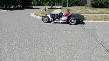 Video 1: First Go-Kart drives in Factory Five Mk4 Roadster