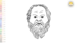 Portrait of Socrates, he was a classical Greek philosopher and father of  Western philosophy, vintage line drawing or engraving illustration Stock  Vector Image & Art - Alamy