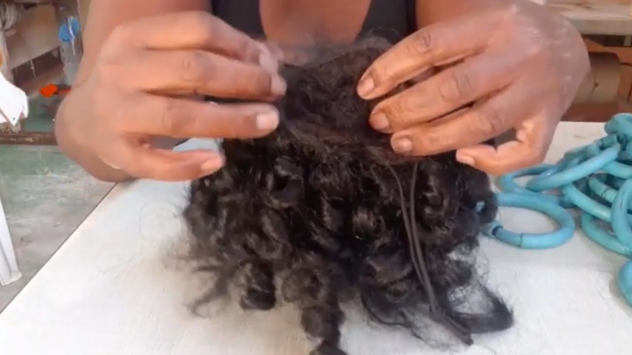 como fazer aplique de cabelo puff manualmente