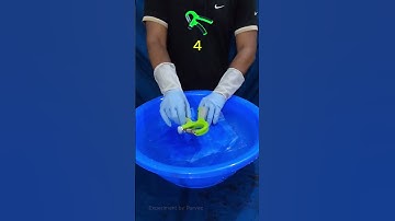 Try to Guess How Many Tissues to Hold This Hand Gripper? #satisfying #water #asmr #experiment