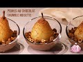 Recette de Poires au Chocolat, Crumble aux Noisettes (Recette Végétale)