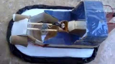 Mini cardboard rc hovercraft