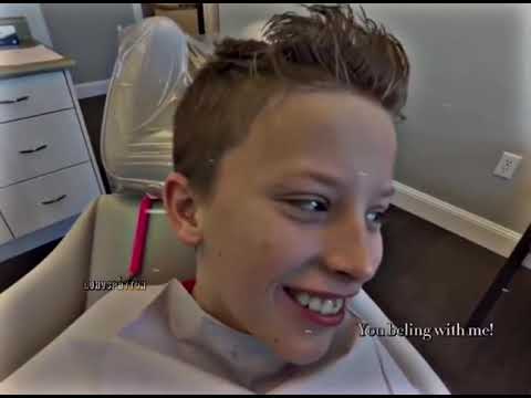 Payton holding Paxton’s hand while he was getting his braces off 🤭❤️