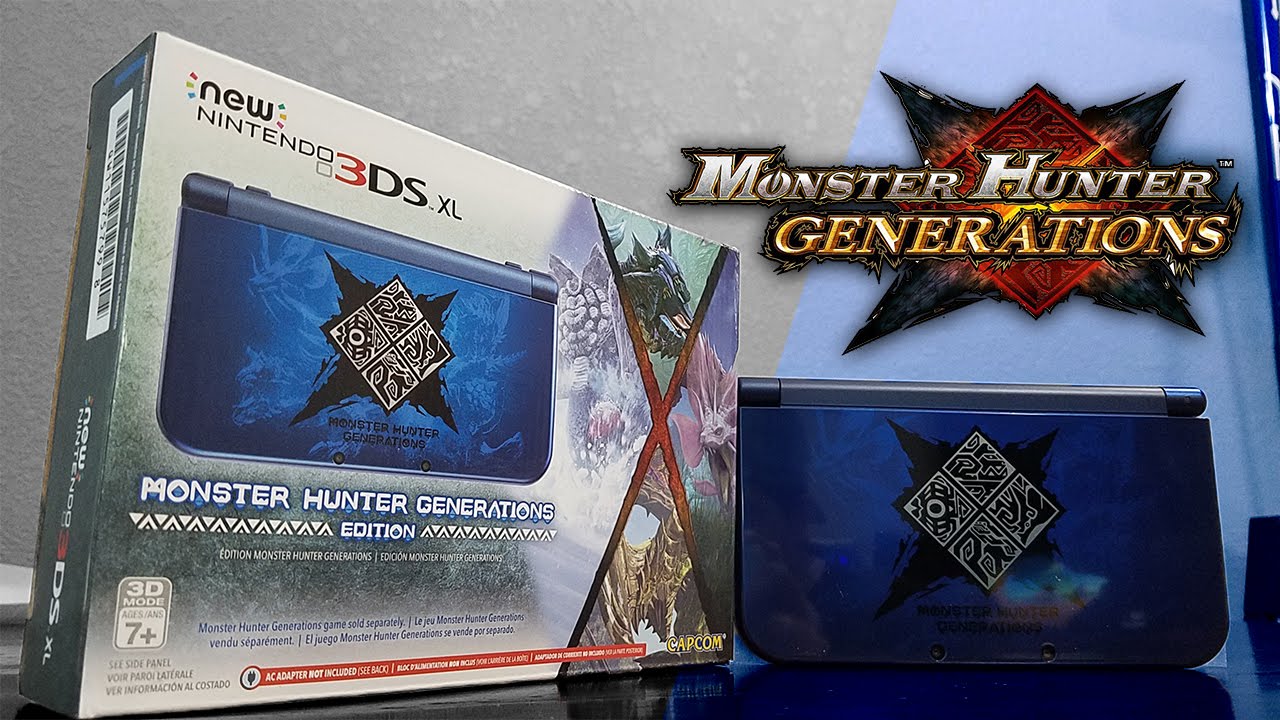New Nintendo 3ds Xl Monster Hunter Generations Edition Unboxing Youtube