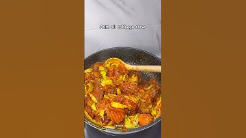 Delicious Palm oil cabbage stew #food #nigeriancuisine #cooking #nigerianfoodie #recipe
