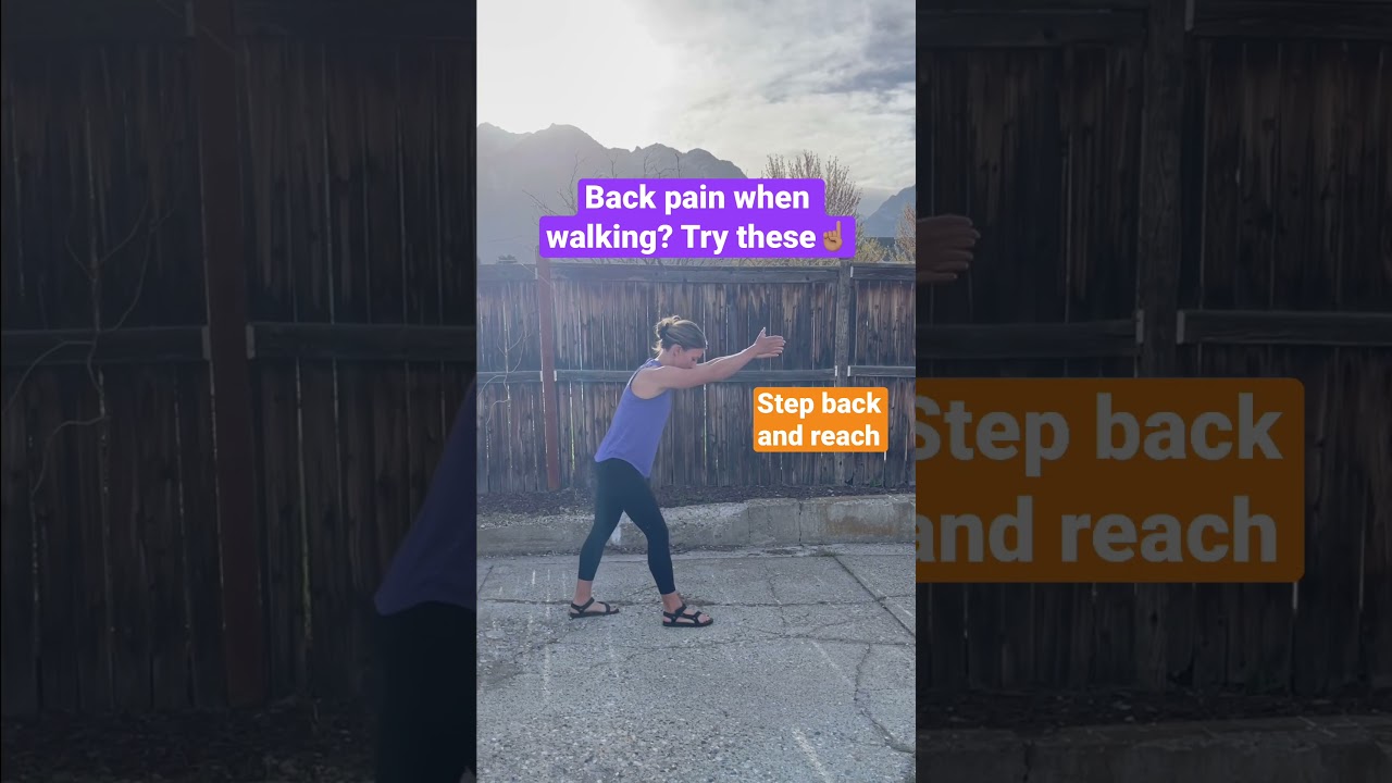 Back pain when walking? Find relief