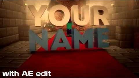 ¤ Minecraft Steve Intro Template [ C4D , AE ] ¤ IT #29 ¤