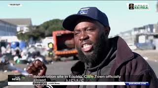 The repatriation site in Epping, Cape Town, has officially closed