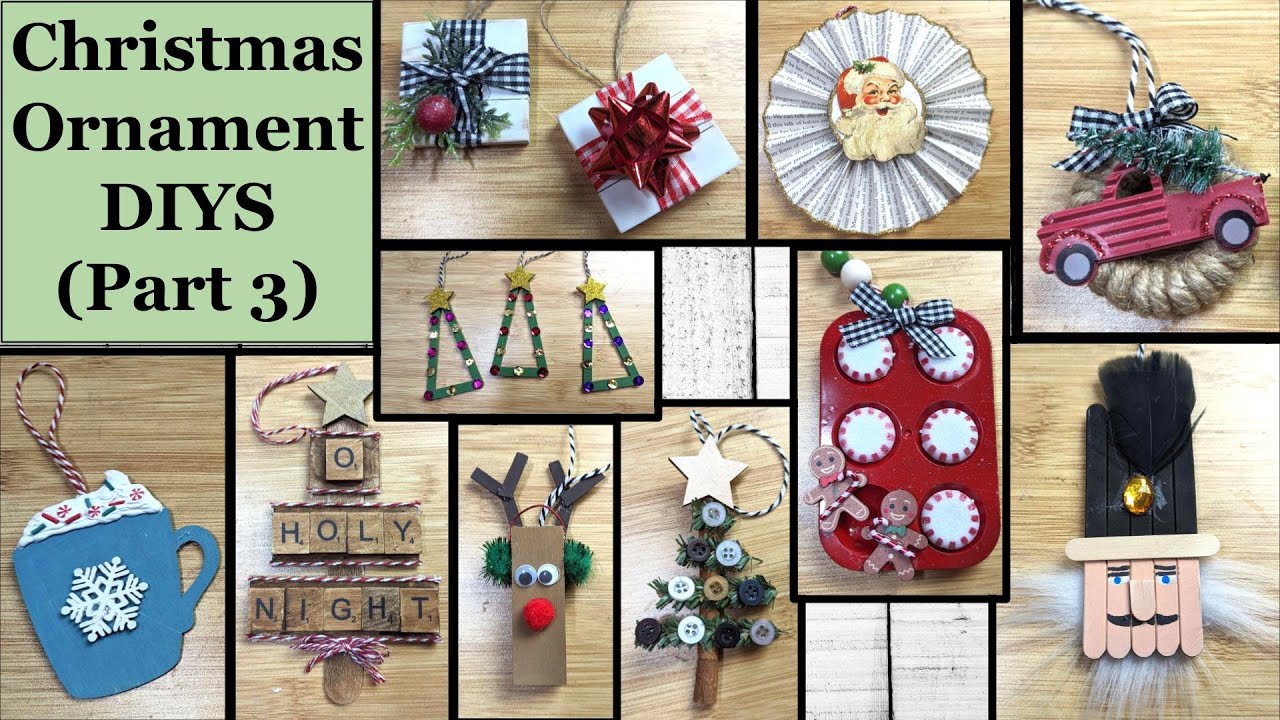3 Easy and Beautiful Homemade Christmas Ornaments