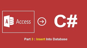 3-C# -- Access :  ادخال بيانات جديدة في قاعدة البيانات DB Insert