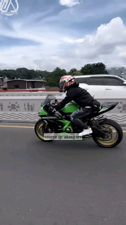 ketika akang mv gak sama teh ghina||auto wheelie terus pake zx636😁#akangmv #shorts #zx636