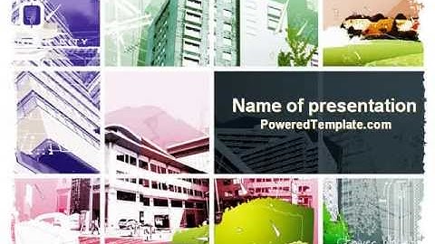 City Planning PowerPoint Template by PoweredTemplate.com