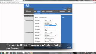 Foscam MJPEG Cameras - Wireless Setup on PC
