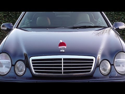 Mercedes knit Christmas hat cap for hood ornament emblem @staaaajn