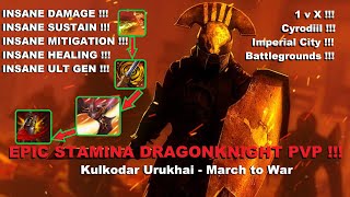 STAMINA DRAGONKNIGHT ESO PVP !!! Kulkodar Urukhai - March to War