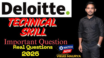 Deloitte Technical Skills | Real Questions  #deloitte