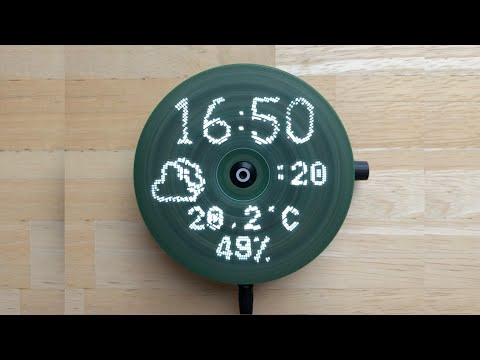 DIY Rotating LED Display: An Arduino-Powered Time and Weather Display Project. POV Propeller Display