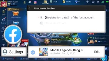 #MLBB #TURORIAL #RETRIVEACCOUNT EASY  TO FIND YOUR FIRST REGISTRATION DATE MLBB USING FACEBOOK