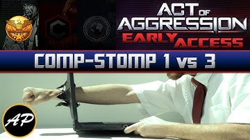 Act of Aggression: Beta - 1 v 3 against Hard AI