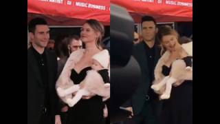 Behati Prinsloo And Adam Levine Takes Their Baby To Adam Levine's Hollywood Walk Of Fame Ceremony