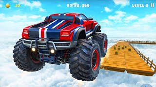 “Sky Ramp Monster Truck Challenge 🚙🔥 | Level 8 Extreme Stunt Race!” screenshot 3