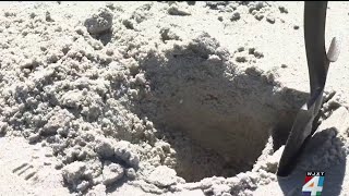 Local lifeguards warn against digging in loose sand after 7-year-old girl dies in South Florida