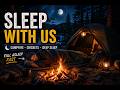 Sleep With Raziel - 🔥 Camping Under the Stars | Campfire & Crickets for Deep Sleep