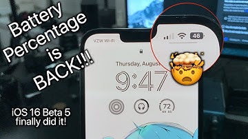 iOS 16 Beta 5 Battery Percentage (My Thoughts)