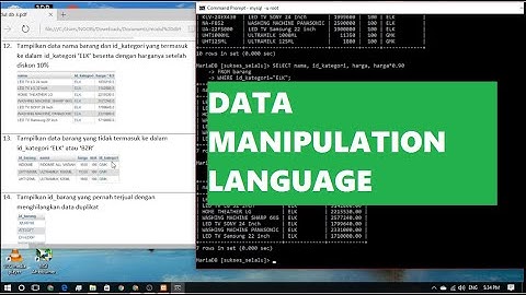PRAKTIKUM DML BASIS DATA