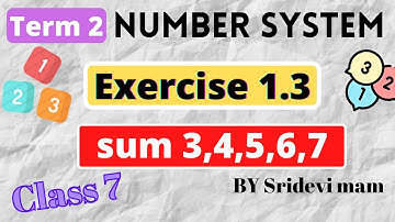 7th maths tamil Term 2 Ch 1 number system ex 1.3 sum 3,4,5,6 by Sridevi mam samacheer class 7