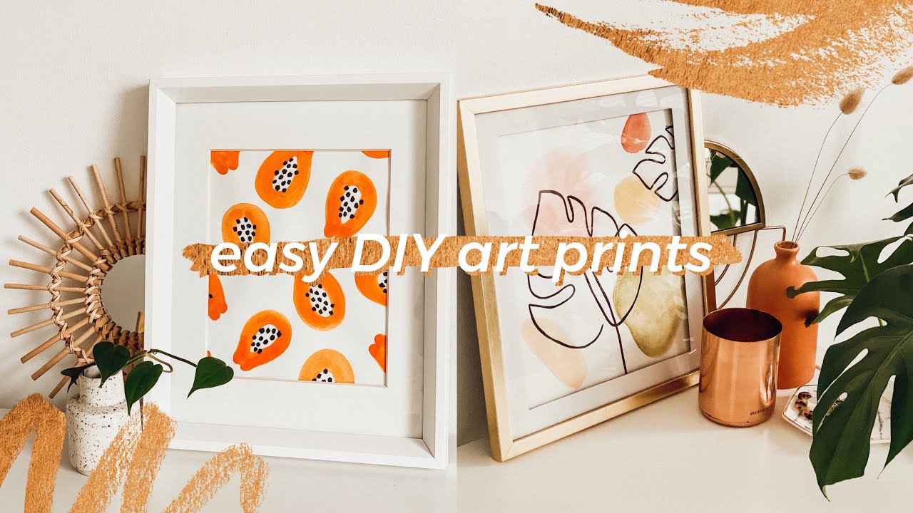 This DIY Watercolor Wall Art Is Perfect For Beginners