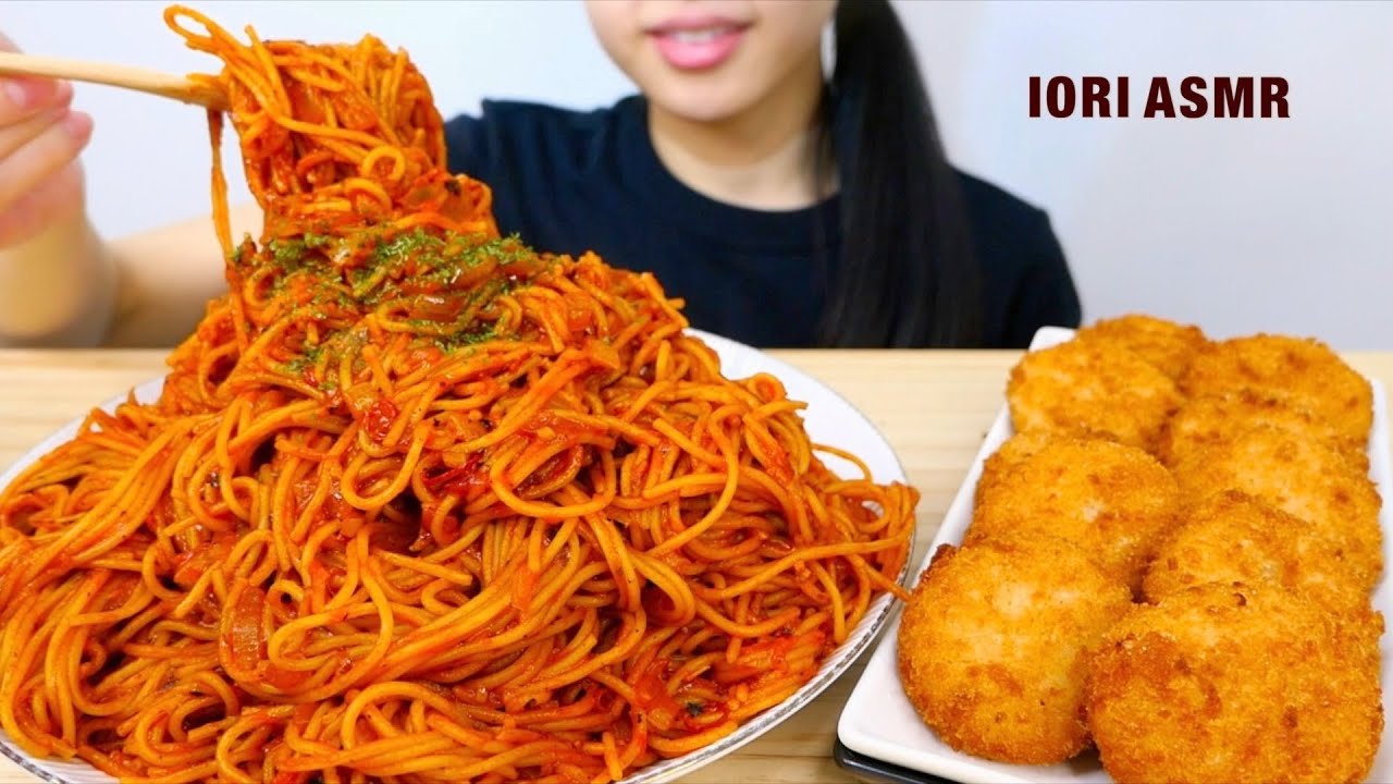 【ASMR / 咀嚼音】暗殺者のパスタ Spaghetti all’Assassina 누룽지 파스타 【Eating Sounds】