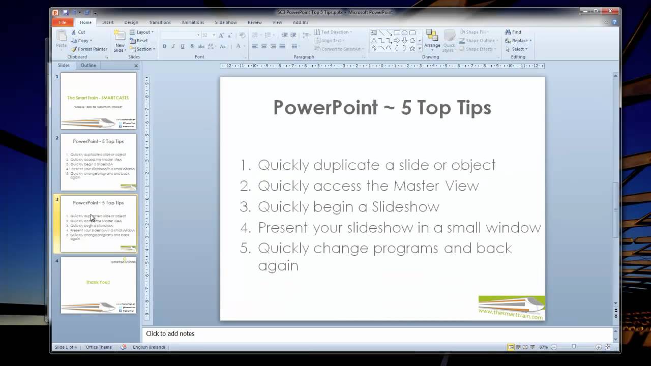 5 Top Tips - MS Powerpoint & Presentation Skills and Tips ...