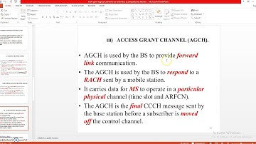 GSM Control Channels