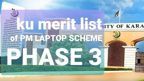 karachi university provisional merit list pm lap top scheme 2023|ku pm laptop scheme phase 3 list