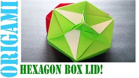 Easy Origami Hexagon Box Lid Ver 9. (Modular 3 Unit) Tutorial!