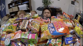 【大食い】お菓子だけで15,000kcal摂取する男たち