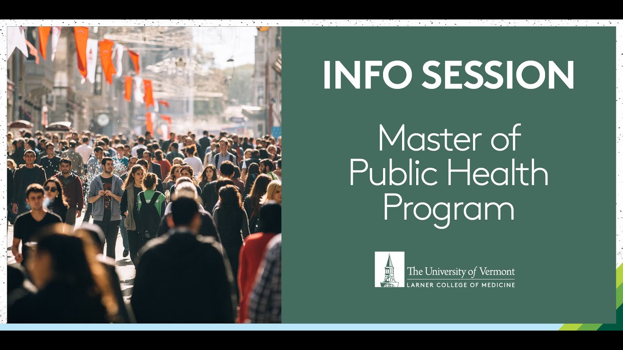 No GRE Required: UVM Master of Public Health Info Session, a CEPH-Accredited Online Graduate Program